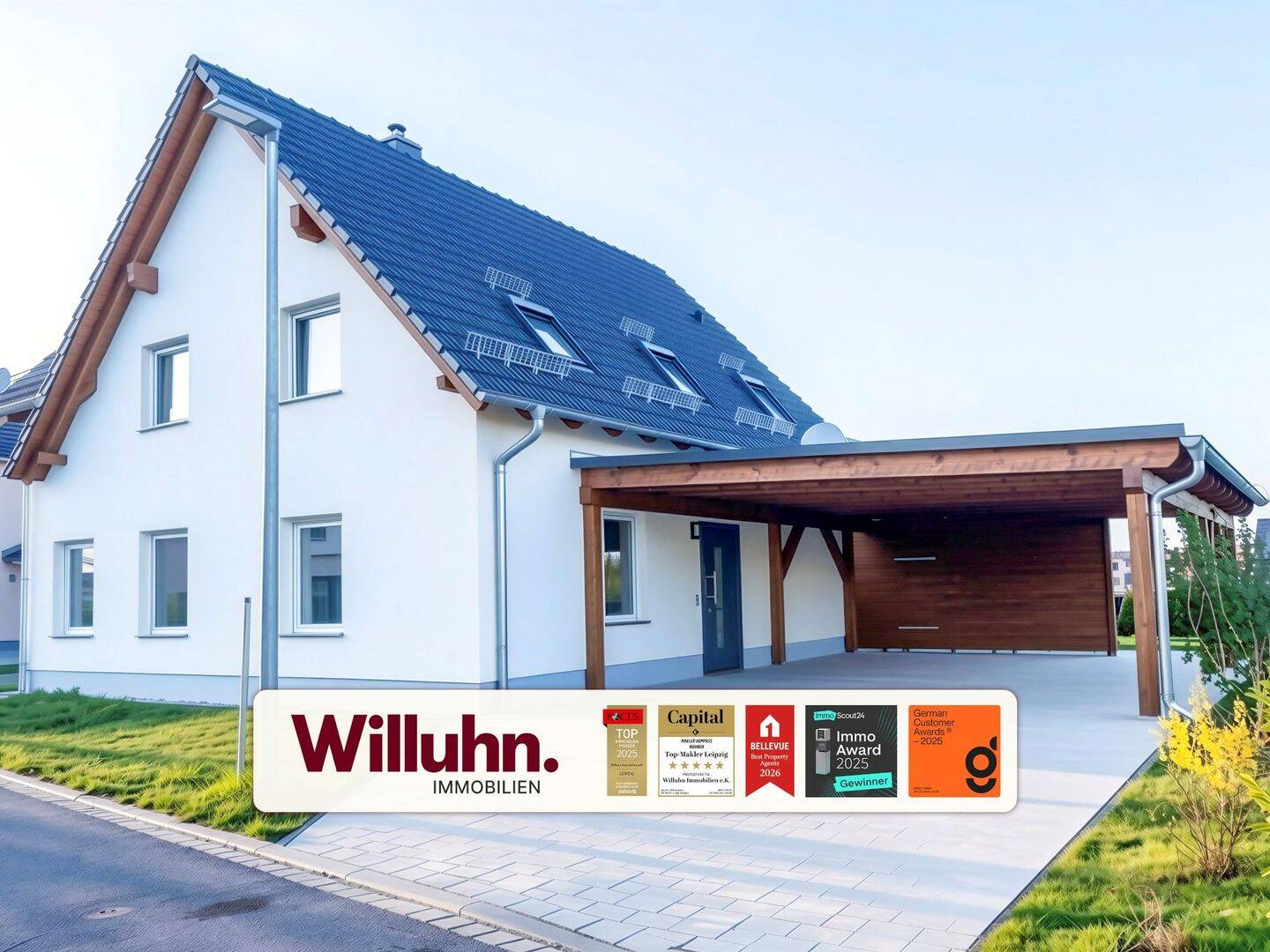 Thumbnail-Stilvoll wohnen: massiv gemauertes Architektenhaus mit Wärmepumpe, Terrasse und Einbauküche