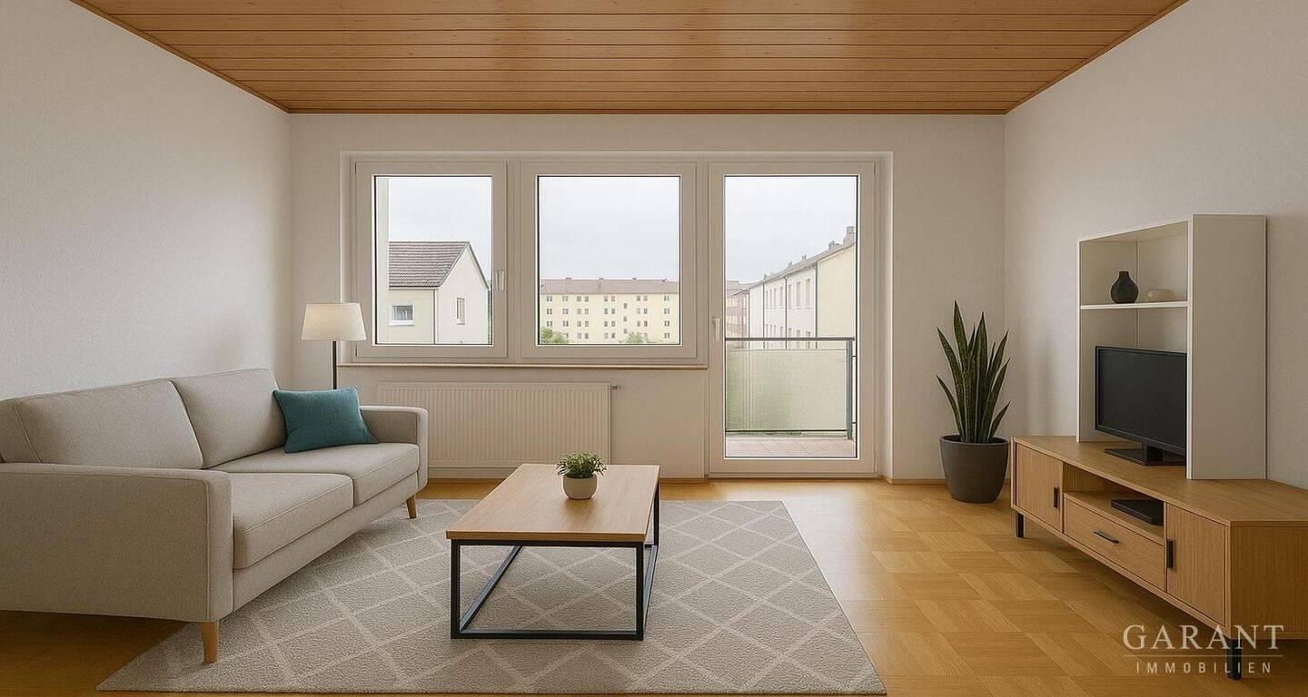 Thumbnail-Klassische 3 Zimmer-Wohnung mit großem Balkon