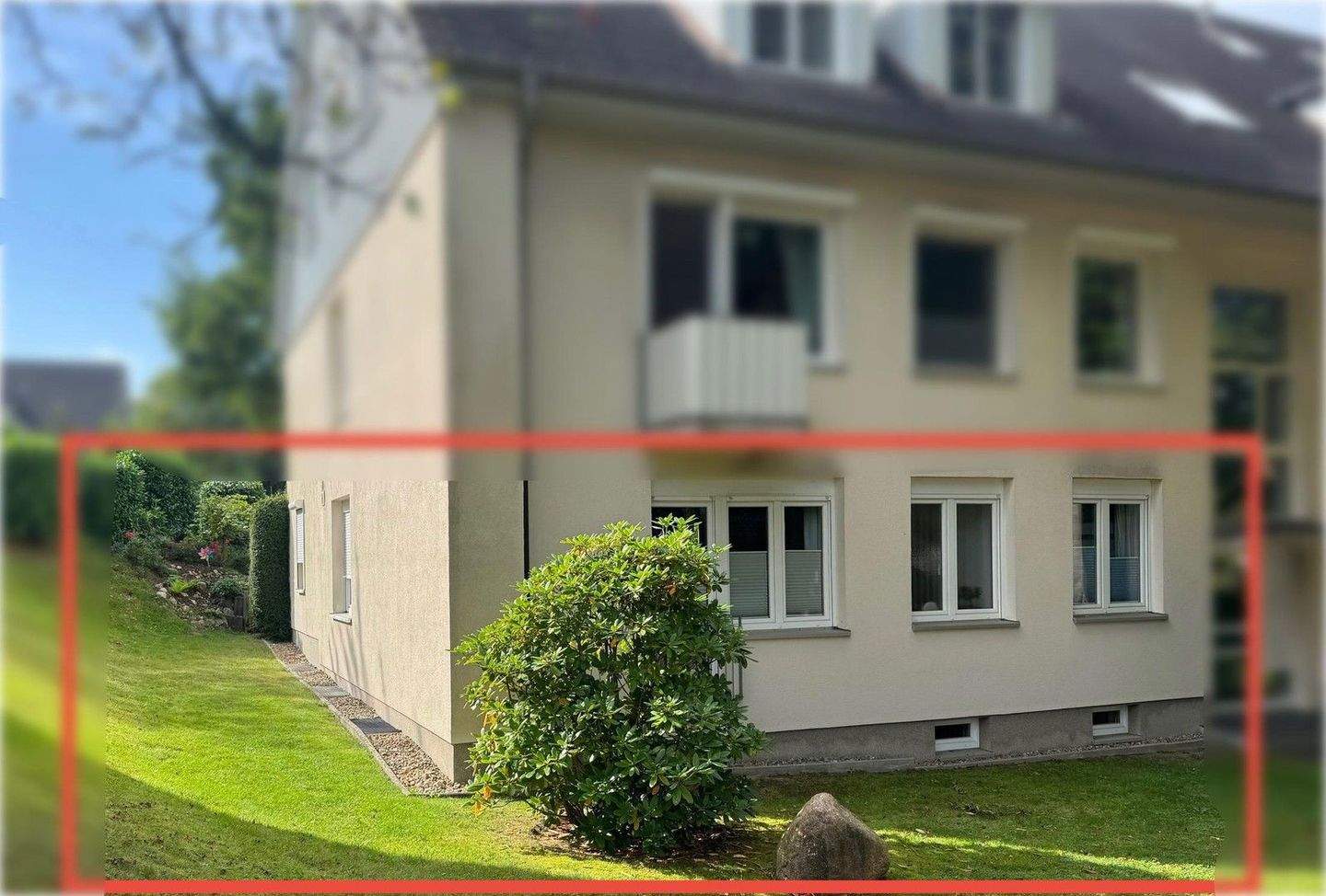 Thumbnail-Einzigartige 4-Zimmer-Wohnung mit Garten, Terrasse, Garage und Keller