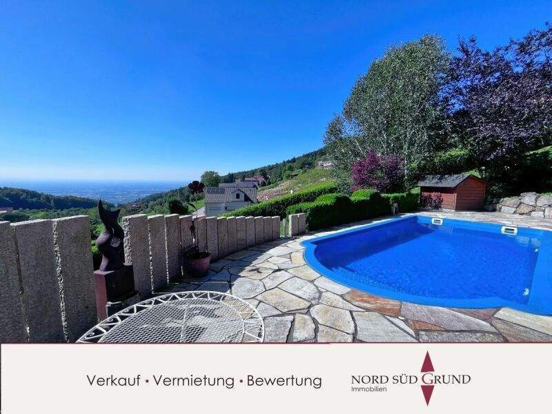 Thumbnail-Denkmalgeschütztes Anwesen mit Gästehaus, Pool, Sauna und herrlichem Panoramablick über das Rheintal.