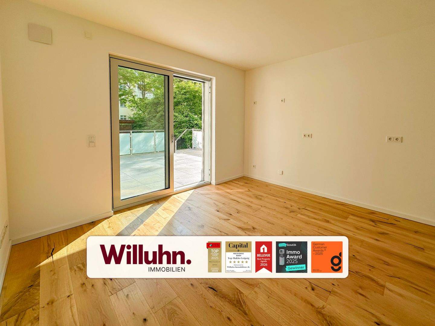 Thumbnail-Neubauwohnung mit privatem Gartenanteil und ca. 28 m² großer Terrasse - provisionsfrei