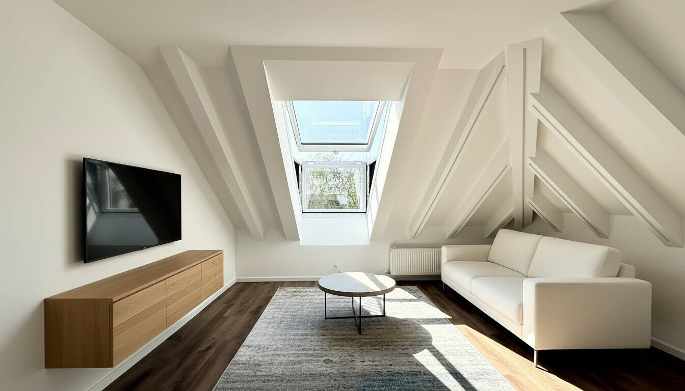 Thumbnail-Hochwertig sanierte Dachgeschosswohnung mit Velux Dachbalkon in ruhiger Lage