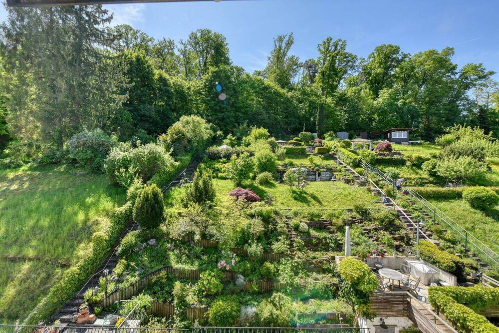 Bühnenblick, Garten am Wald