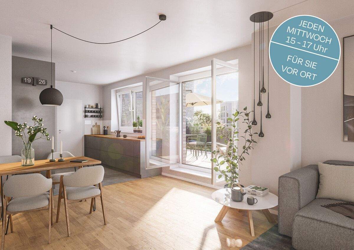 Thumbnail-Sonnige Eckwohnung mit 4 Zimmern und 2 Bädern im hochwertigen Neubau