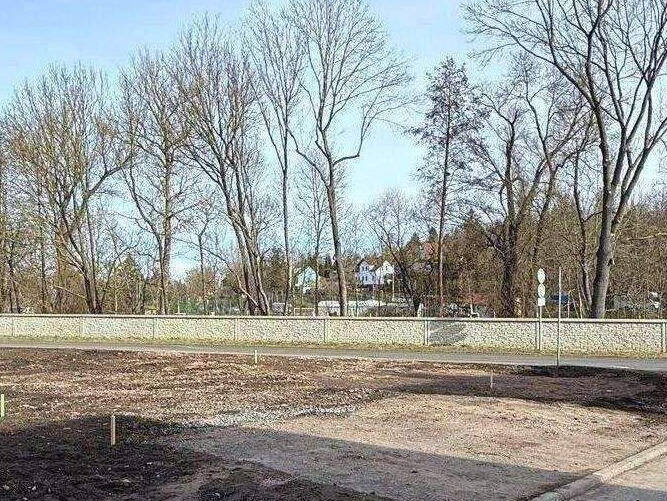Blick auf das Grundstück
