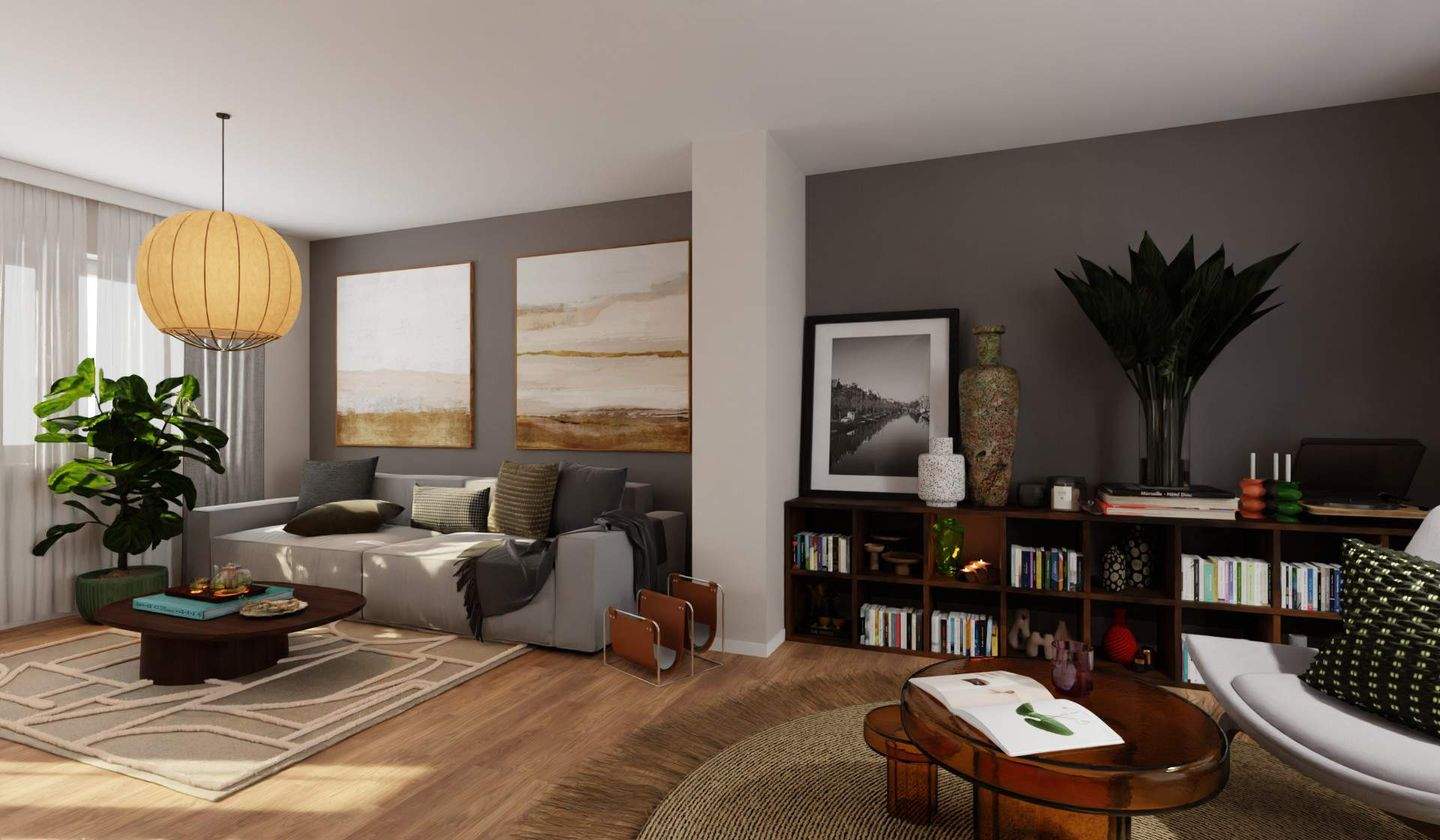 Thumbnail-Doppelhaushälfte in ruhiger Feldrandlage mit Dachterrasse und Dachstudio