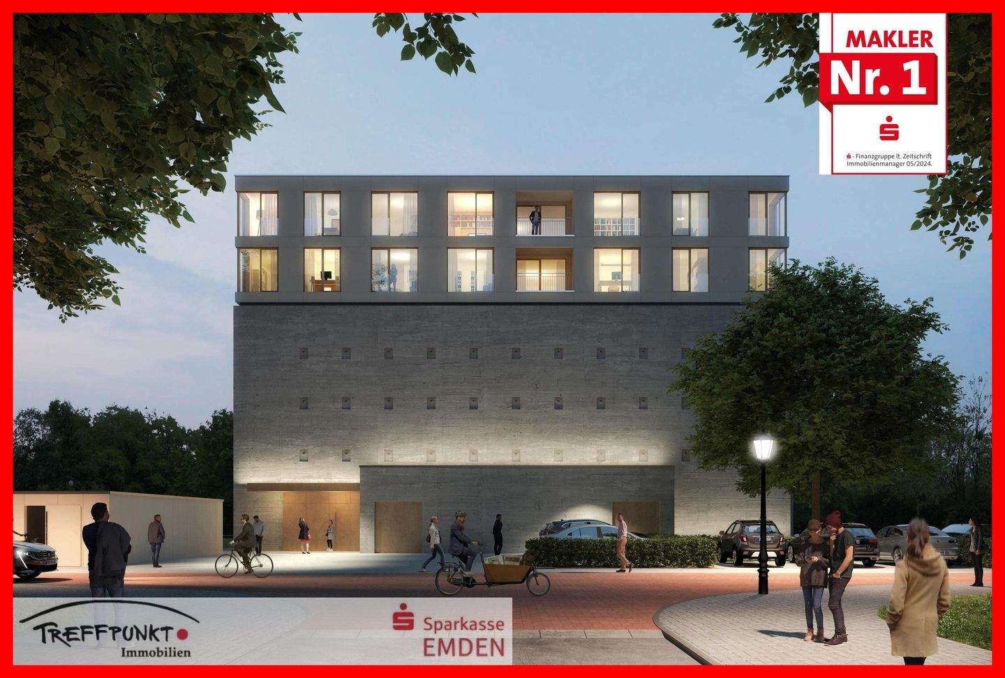 Thumbnail-TECTUM: Charmante 3-Zimmer-ETW über den Dächern Emdens