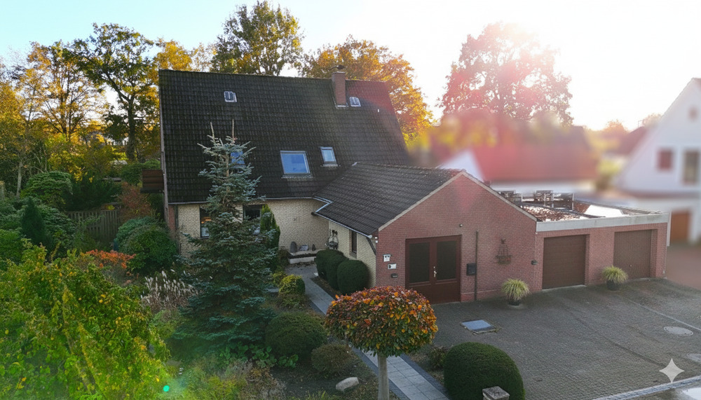 Thumbnail-Großes Einfamilienhaus mit Doppelgarage in Ottersberg-Bahnhof