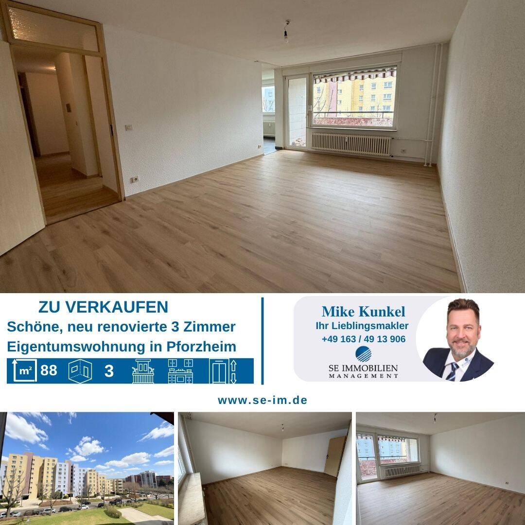 Thumbnail-Schöne neu renovierte 3 Zimmer Eigentumswohnung