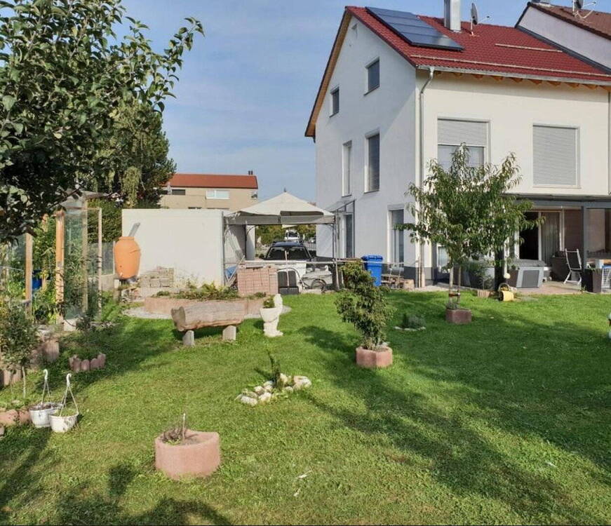 Thumbnail-Provisionsfreie große Doppelhaushälfte in Mering St. Afra mit Anbau-Potenzial und sonnigem Garten