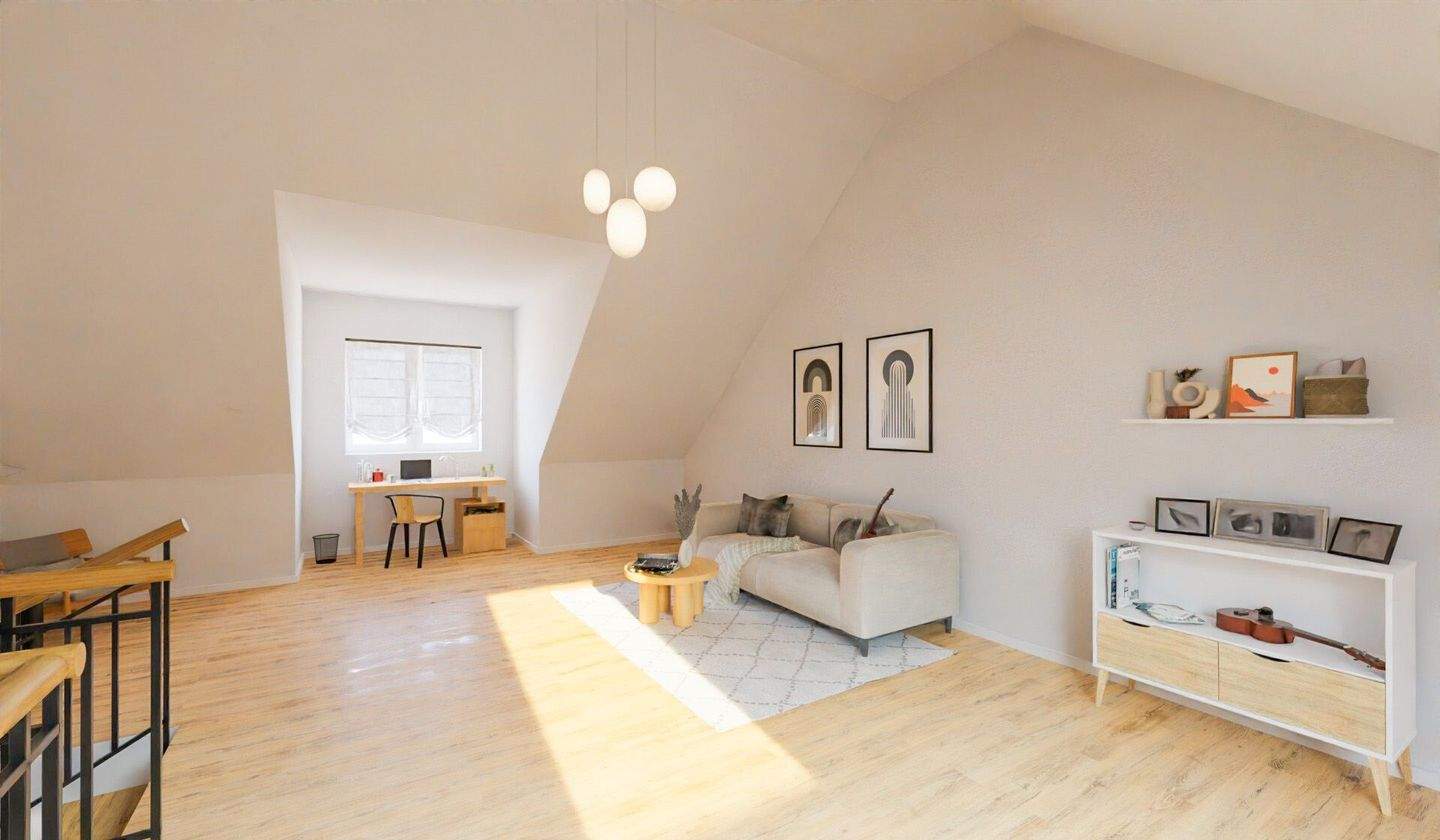 Thumbnail-Moderne Doppelhaushälfte mit Garten und Dachstudio