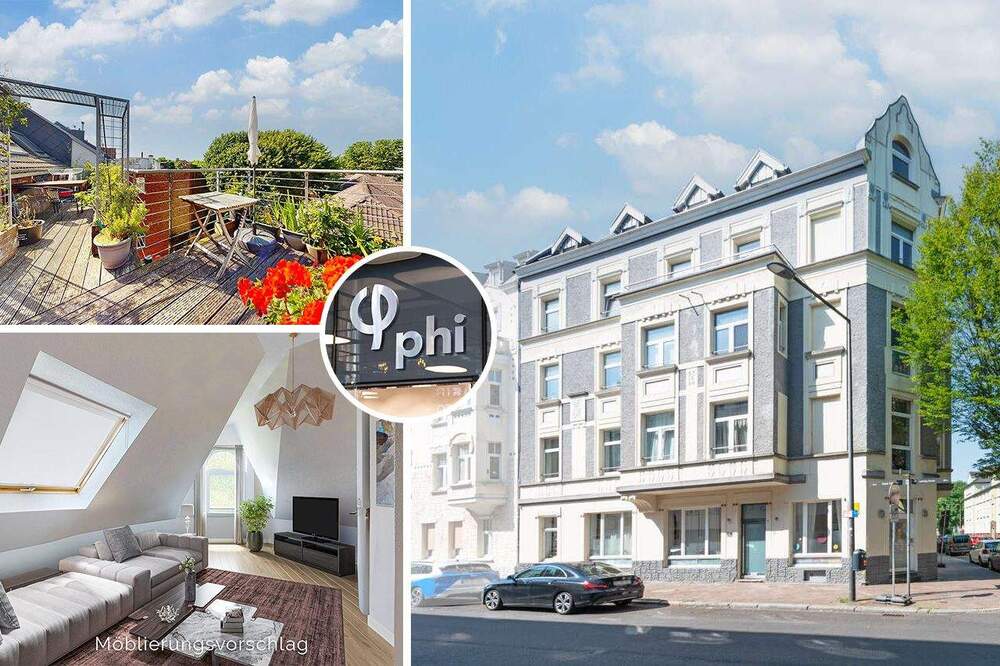 Thumbnail-PHI AACHEN - Gepflegte Dachgeschosswohnung mit Terrasse in begehrter Lage von Aachen!