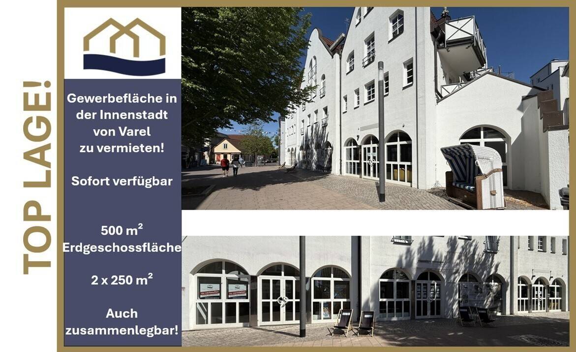 Thumbnail-Attraktive Gewerbefläche 200 qm in Top-Lage der Fußgängerzone in Varel
