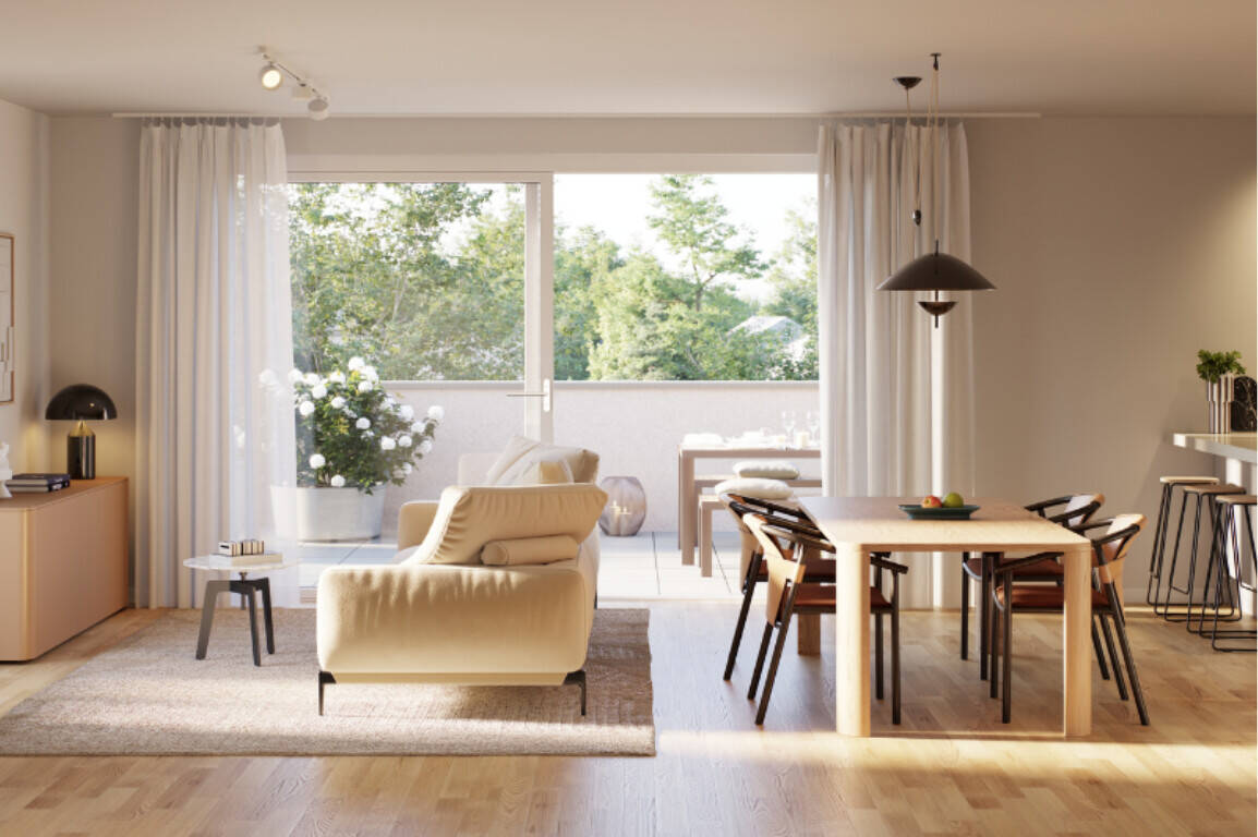 Thumbnail-Stilvolle 3-Zimmer-Wohnung im KfW-40-QNG-Standard