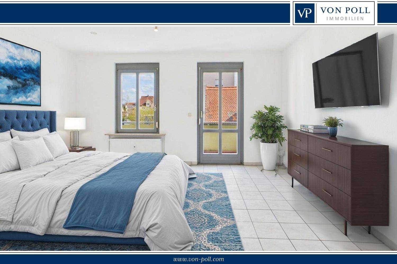 Thumbnail-1,5-Zimmer Wohnung mit Balkon im Ortskern von Hirschaid