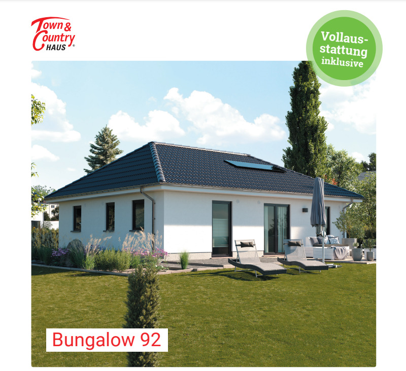 Thumbnail-Haus Massivhaus Neubau Bungalow 92- Leben ohne Stufen, auf einer ebene mit der Natur - mit Grundstück in Bergkamen