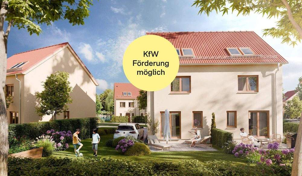 Thumbnail-Doppelhaushälfte mit Terrasse und Garten