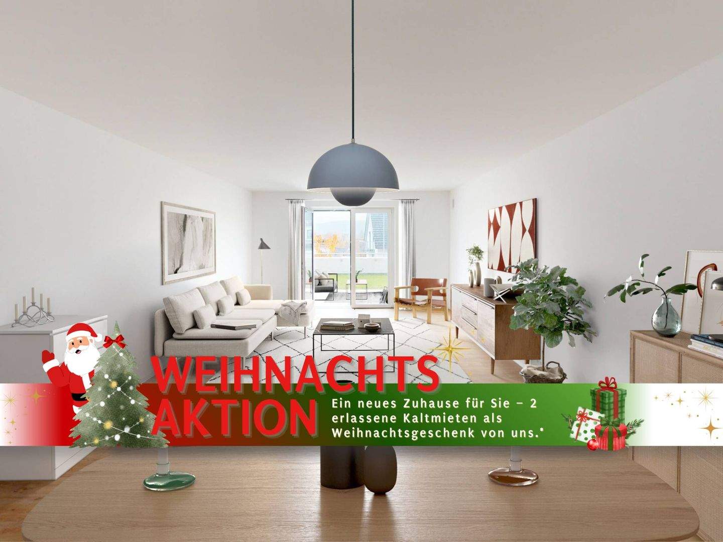 Thumbnail-*Weihnachtsaktion* Elegantes Wohnen: Neubauwohnung mit Terrasse und Einbauküche
