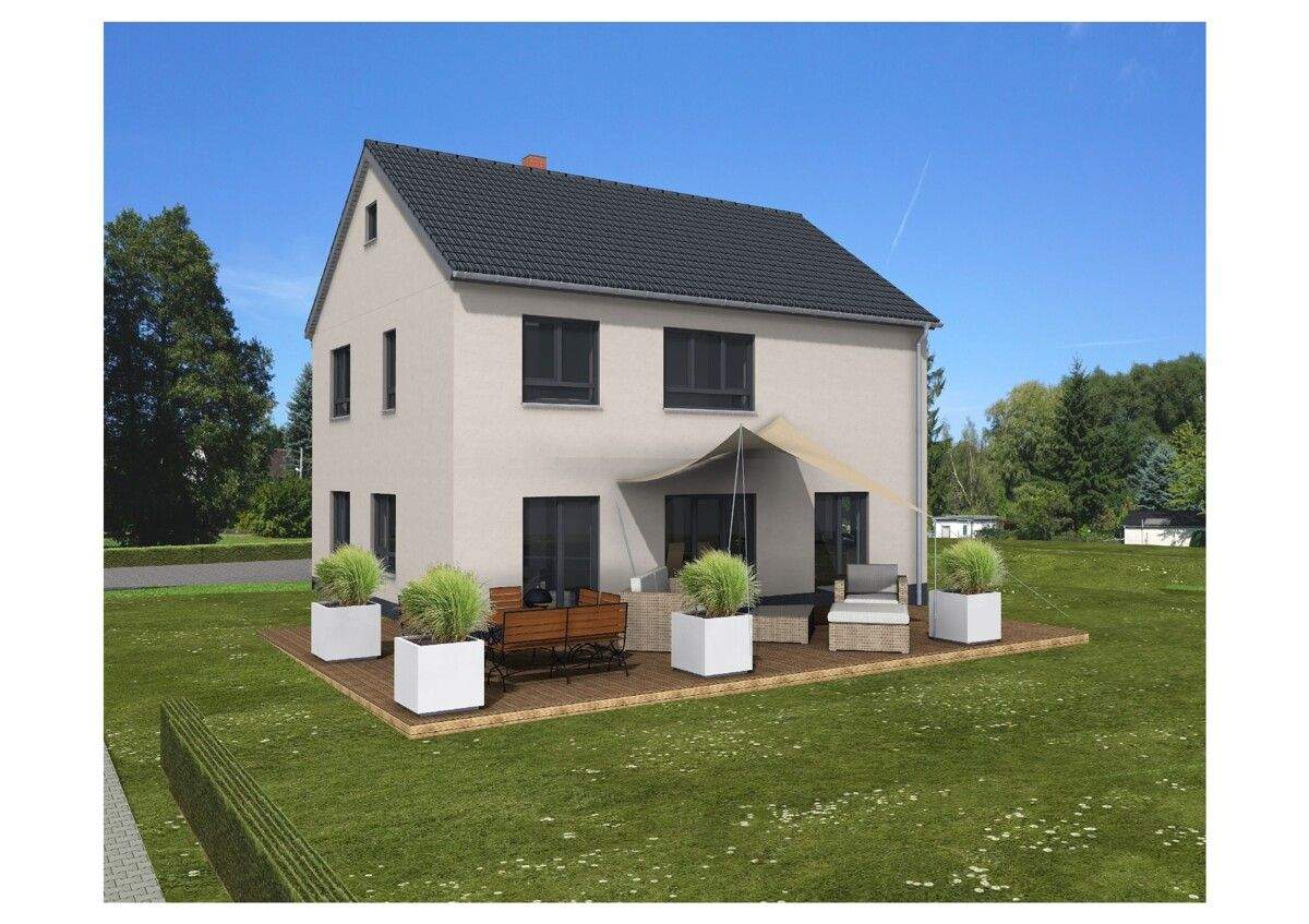 Hausbeispiel Terrassenansicht