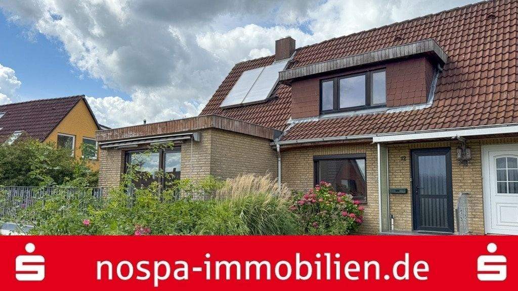 Thumbnail-Solarthermie zur Warmwasserversorgung! Teilunterkellerte Doppelhaushälfte mit Garage und Terrasse