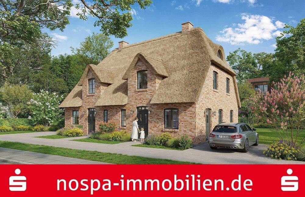 Thumbnail-Ihr neues Zuhause direkt am Meer: Neubau-Doppelhaushälften unter Reet auf der Halbinsel Eiderstedt