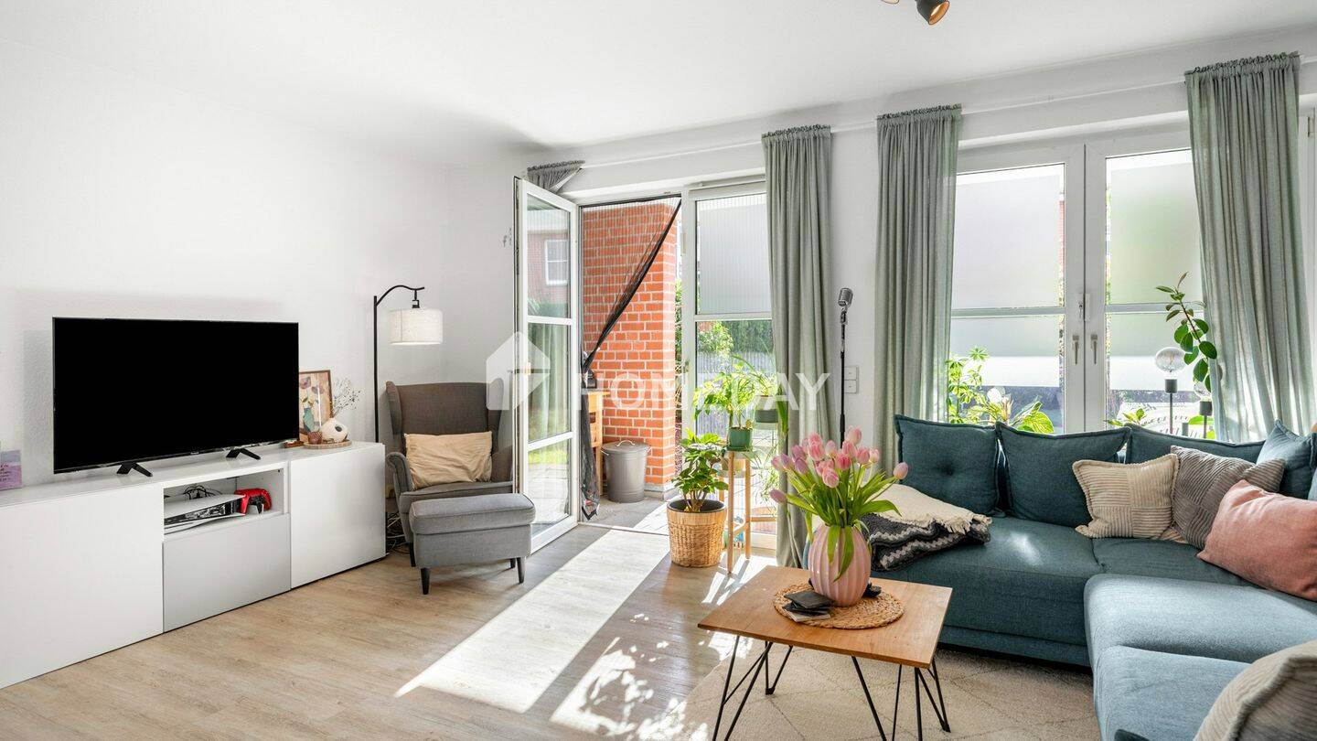 Thumbnail-Seltene Lage: 2-Zimmer-Erdgeschosswohnung mit Terrasse, Garten und TG - citynah am Naturschutzgebiet