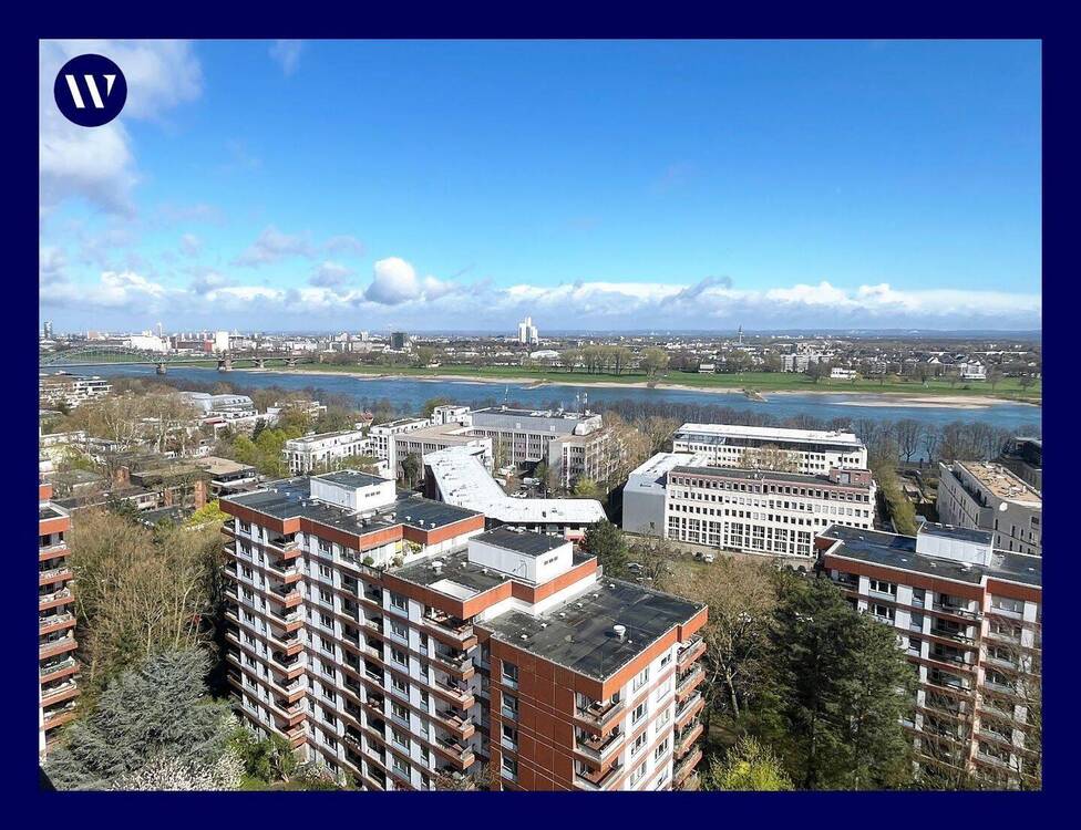 Thumbnail-Wohngenuss & Rheinblick, frisch modernisiert mit Rundum-Panorama-Balkon, neues Bad, Gäste-WC, Aufzug