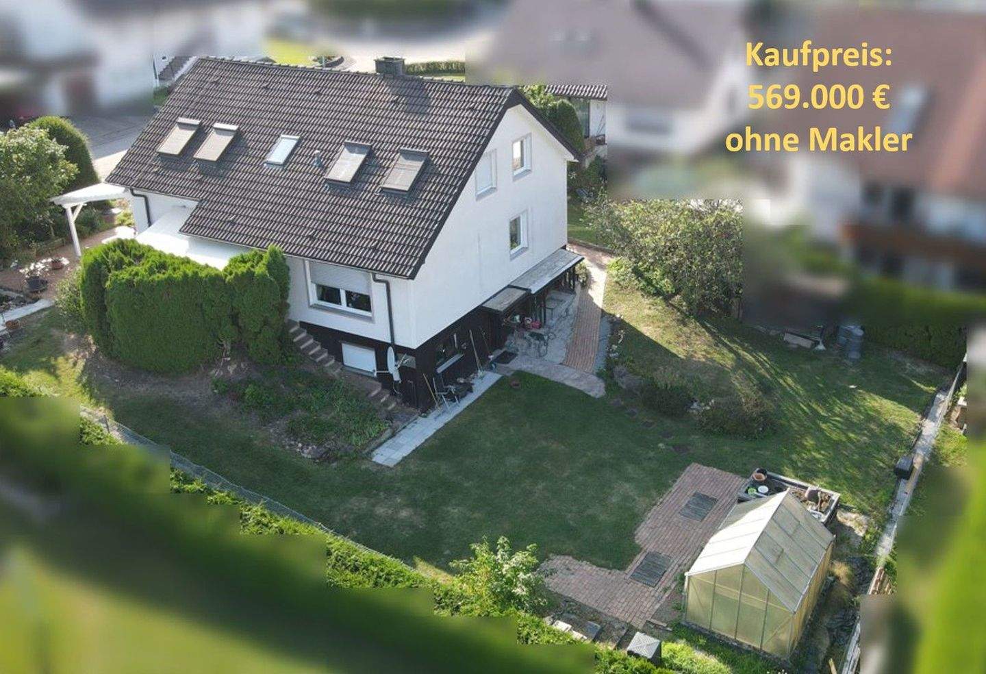 Thumbnail-Freistehendes Einfamilienhaus mit Wärmepumpe, Garten & Doppelgarage, ruhige Lage, provisionsfrei!