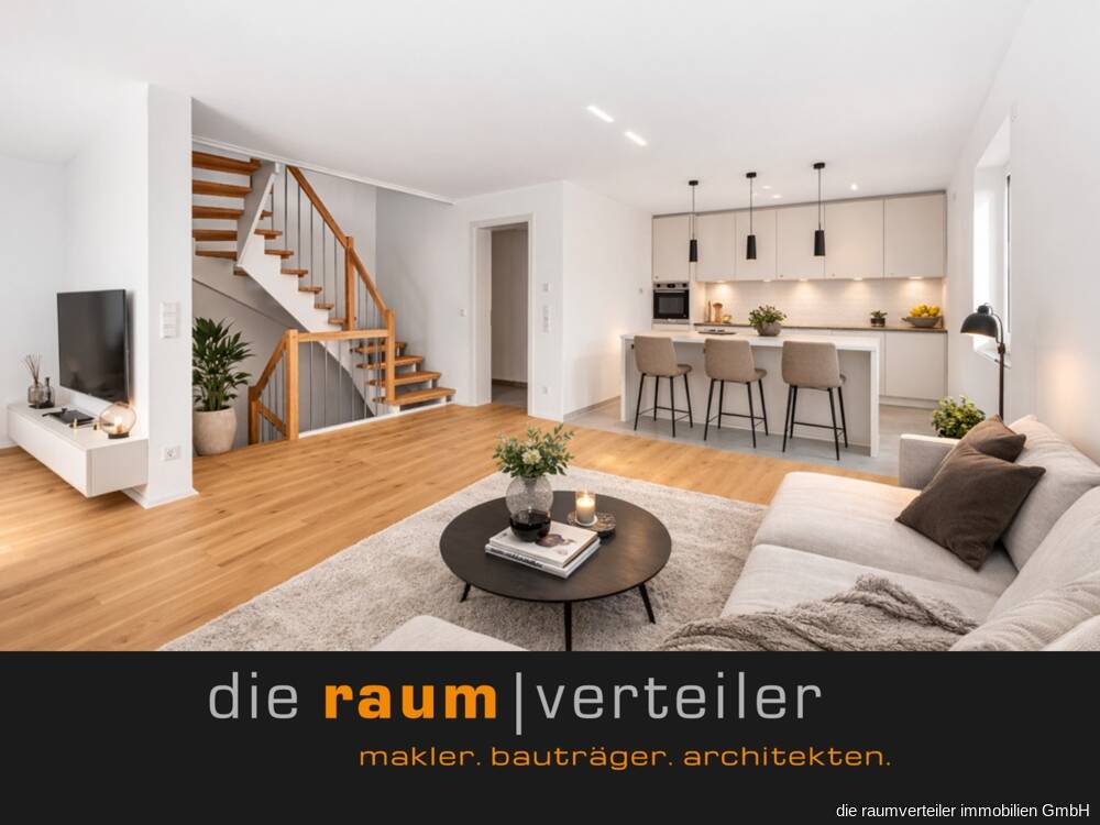 Thumbnail-Wohnen mit Sonne in Bruckmühl - Neubau-DHH mit Südgarten, Terrasse & Carport inkl. | Einzug 092026