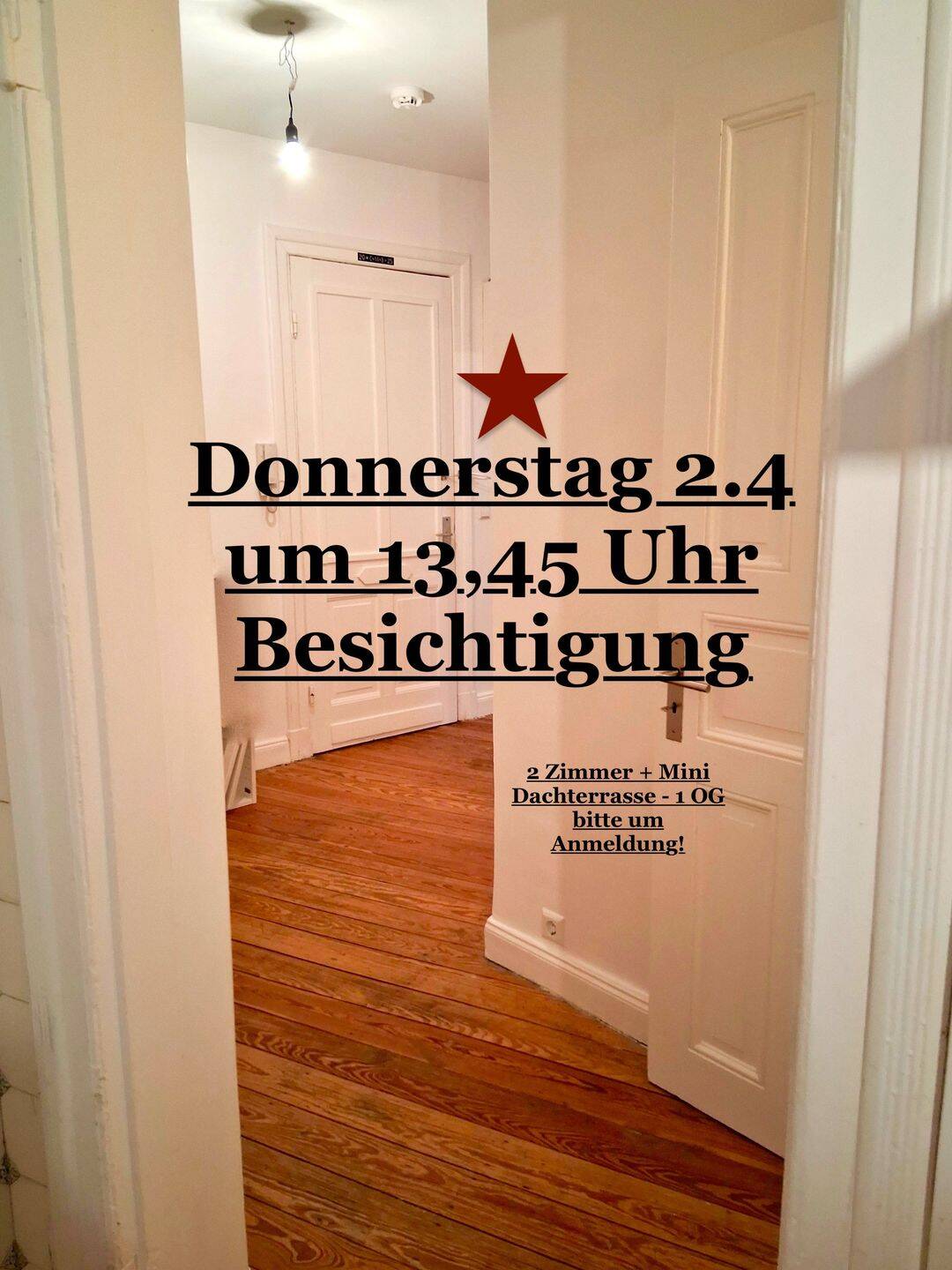 Thumbnail-zu verkaufen - freie Eigentumswohnung - 1 OG - zauberhaft - Dielen Stuck - kleine Dachterrasse - bezugsfertig