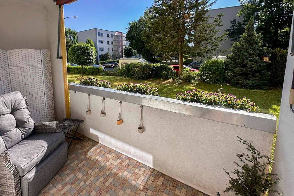 Thumbnail-Gepflegte 3,5-Zimmer Hochparterrewohnung - Balkon, Gemeinschaftsgarten & Stellplatz inklusive
