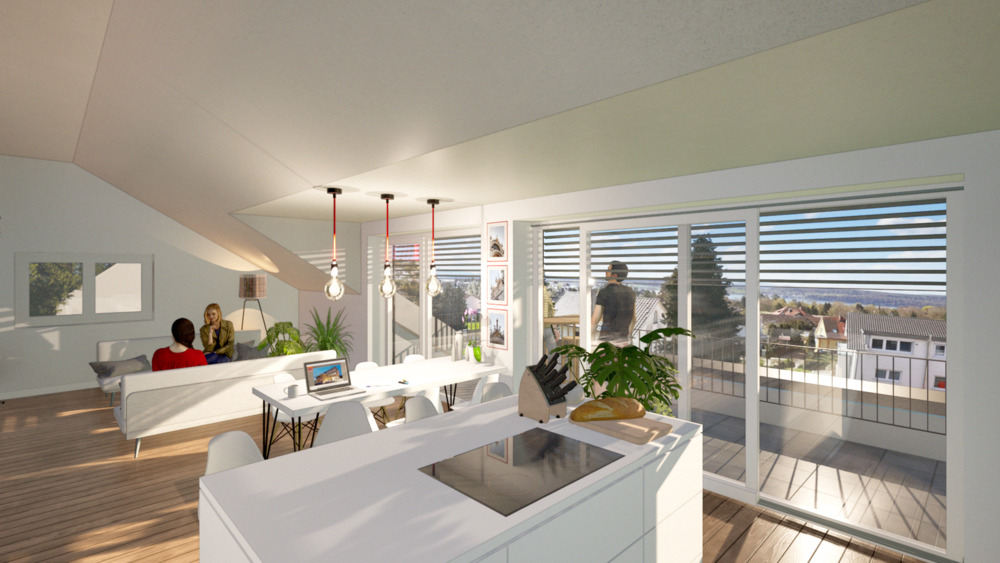 Thumbnail-Wohlfühlen mit Weitblick - 4,5-Zimmer Dachgeschoss-Wohnung in Überlingen