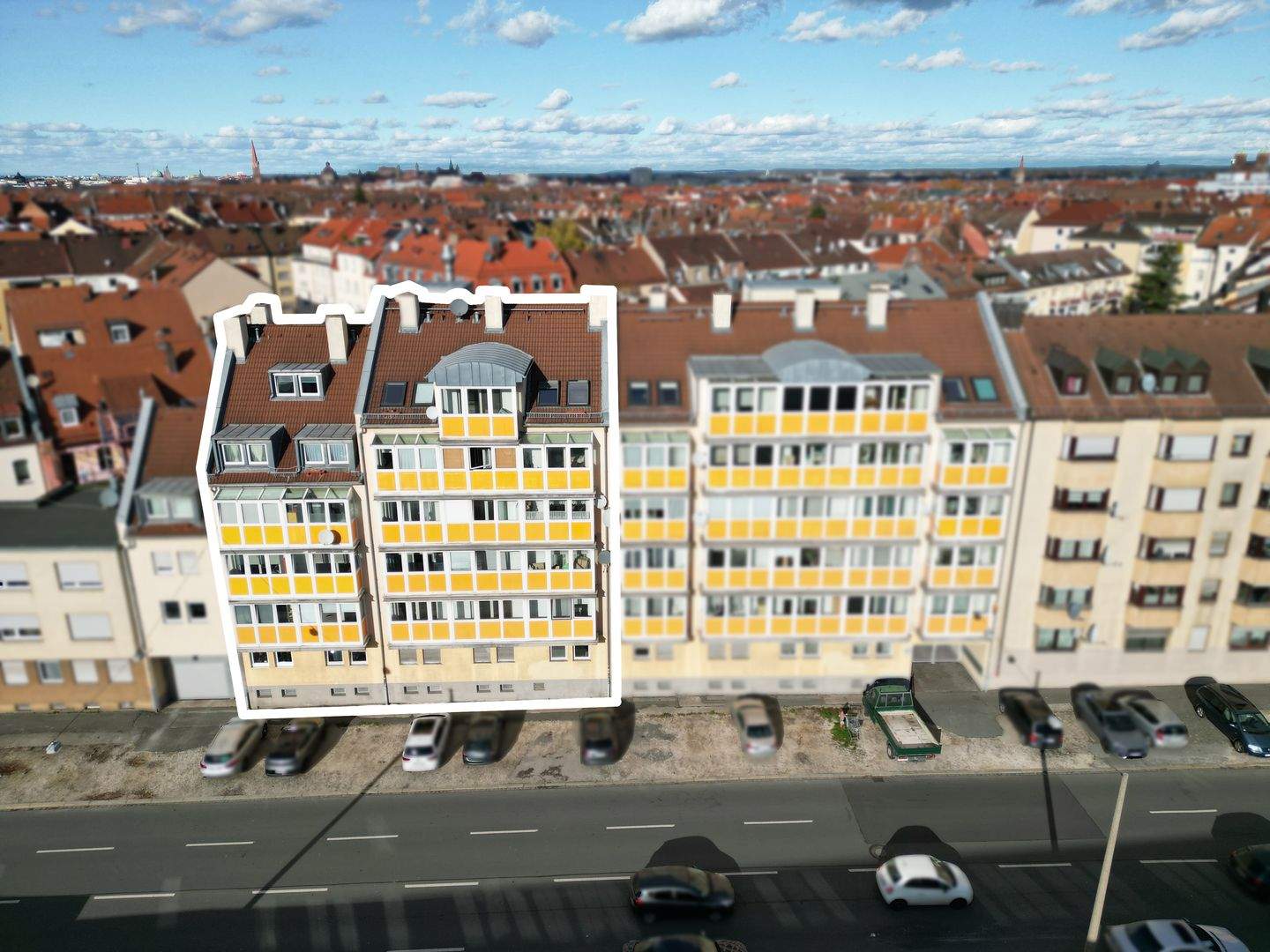 Thumbnail-Zentral gelegene, vermietete 2-Zi.-Whg. mit Balkon, Wintergarten & TG-Stpl. in Gibitzenhof, Nürnberg