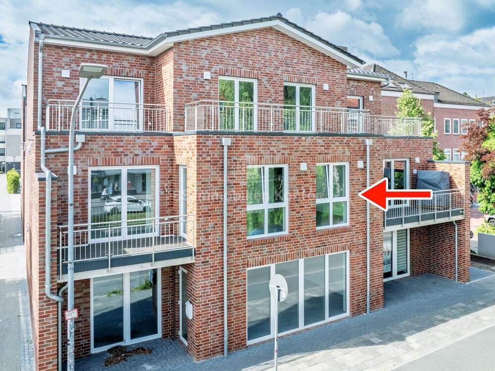 Thumbnail-Moderne Obergeschosswohnung mit Balkon - Erstbezug im Stadtkern von Papenburg