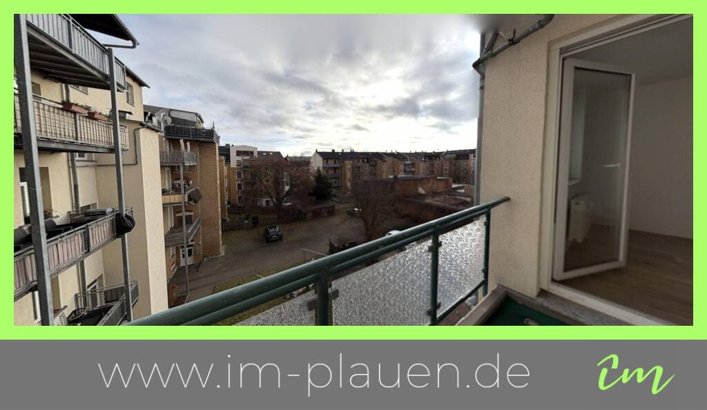 Thumbnail-Balkon - offene Küche - Badewanne - Stellplatz | 3-Zimmer-Wohnung Plauen Preißelpöhl