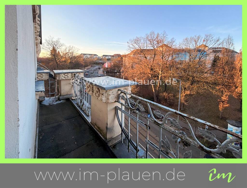 Thumbnail-Balkon - Badewanne - Laminat - Stellplatz | 2-Zimmer-Wohnung Plauen Westend