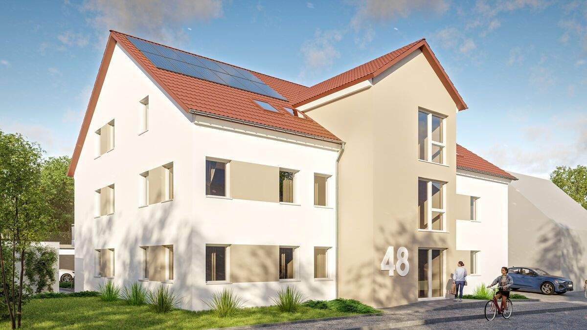 Thumbnail-NEUBAU! 4-Zimmerwohnung im Dachgeschoss mit Aufzug, Garage und Stellplatz im KfW40 QNG-Standard