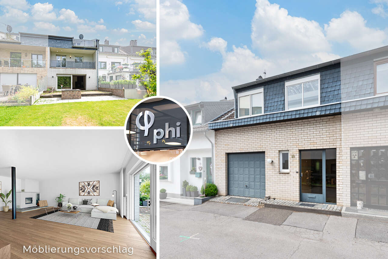 Thumbnail-PHI AACHEN - Idyllisch gelegenes Reihenhaus mit Garage und Blick ins Grüne in Stolberg-Büsbach!