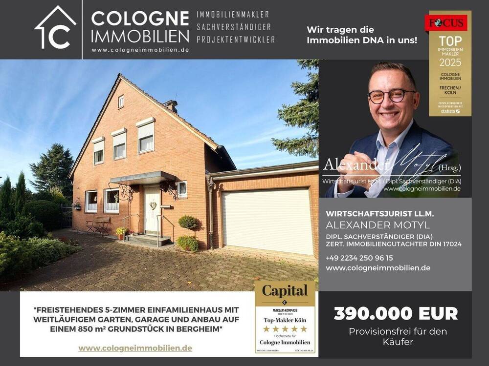 Thumbnail-FREISTEHENDES 5-ZIMMER EINFAMILIENHAUS MIT WEITLÄUFIGEM GARTEN IN QUADRATH-ICHENDORF