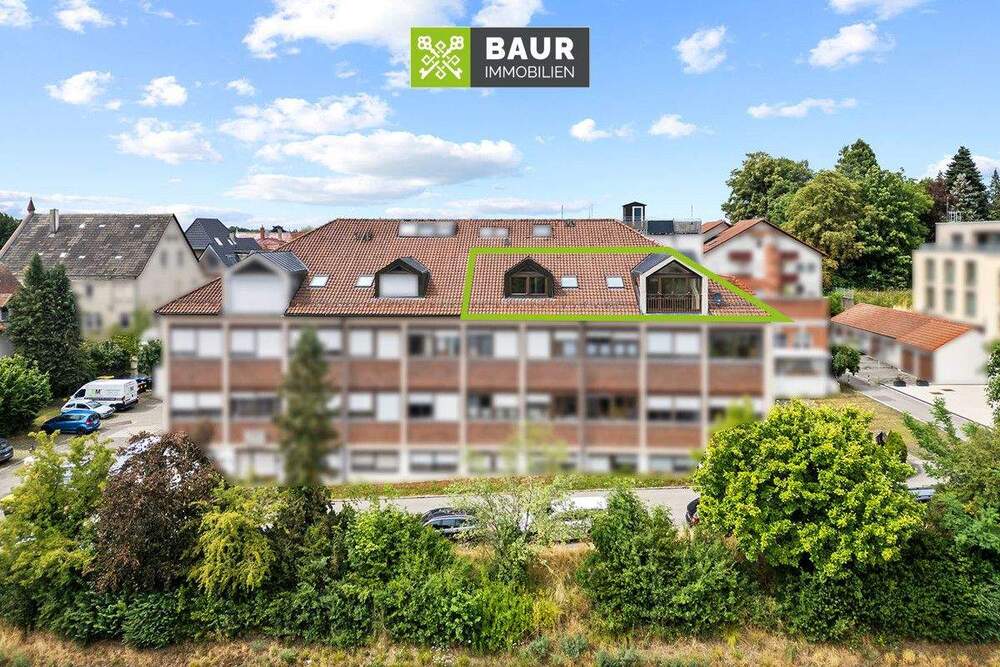 Thumbnail-Sofort bezugsfrei! Großzügige 3-Zimmer-Dachgeschosswohnung in Bad Waldsee