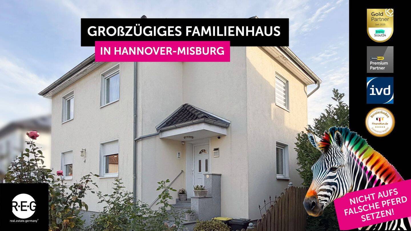 Thumbnail-Charmantes Familienhaus mit großzügigem Platzangebot, Terrasse, Balkon & Keller in Hannover-Misburg