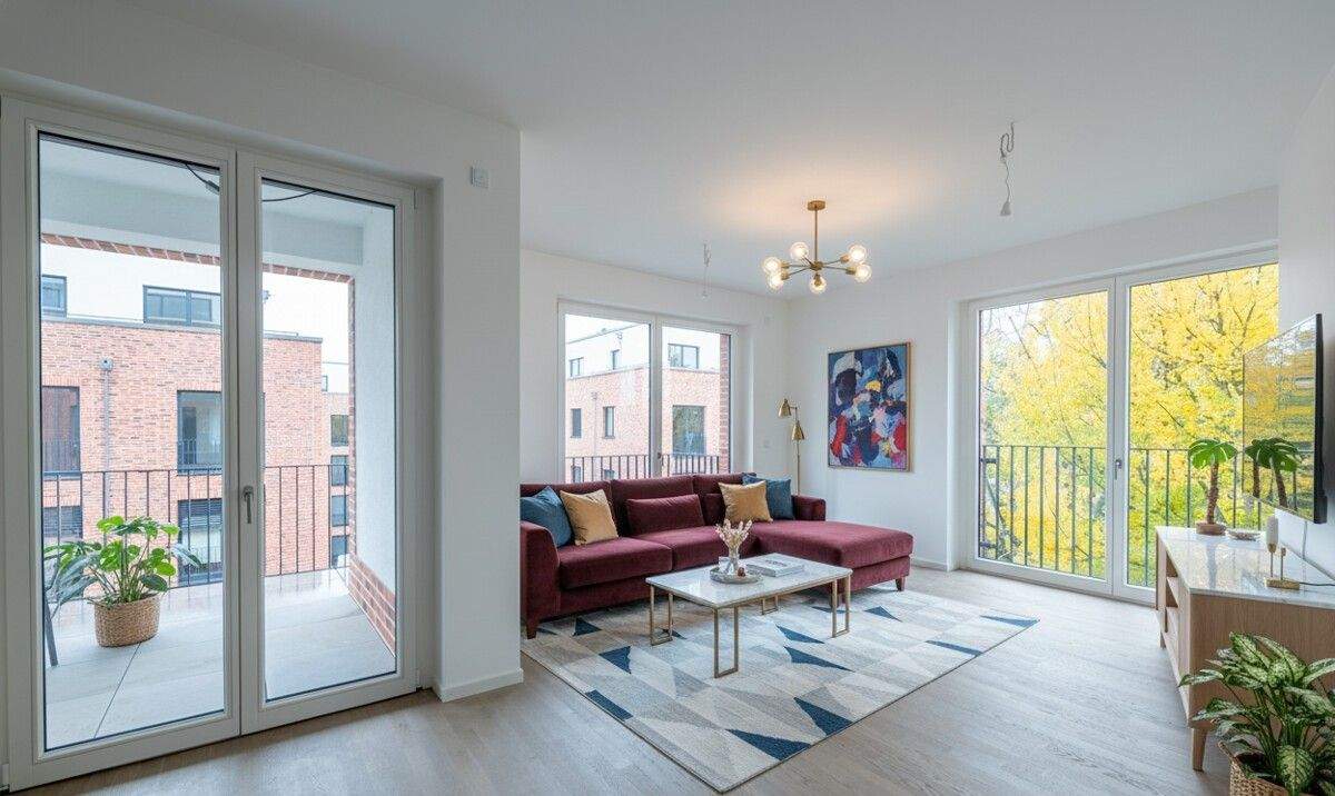 Thumbnail-Kurzfristig bezugsfertig: Traumhafte 5-Zimmer-Neubau-Wohnung mit großer Loggia - direkt am Wasser