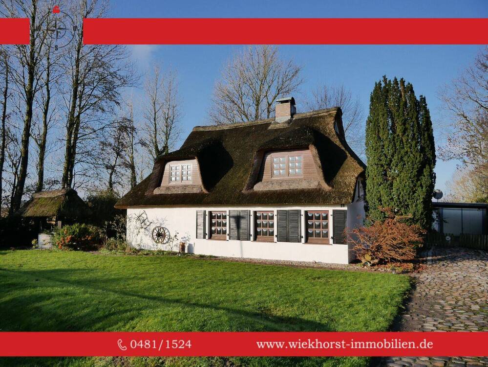 Thumbnail-Dithmarscher Schmuckstück sucht Liebhaber | Erneuertes Reet und freier Blick in Feldrandlage