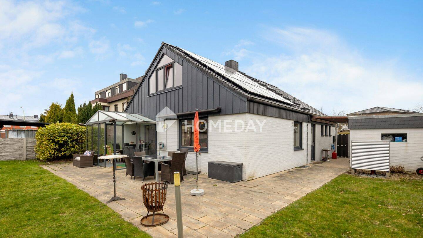 Thumbnail-Nachhaltiger Wohntraum: Modernisiertes Familienidyll mit Wintergarten, Sauna & Wärmepumpe