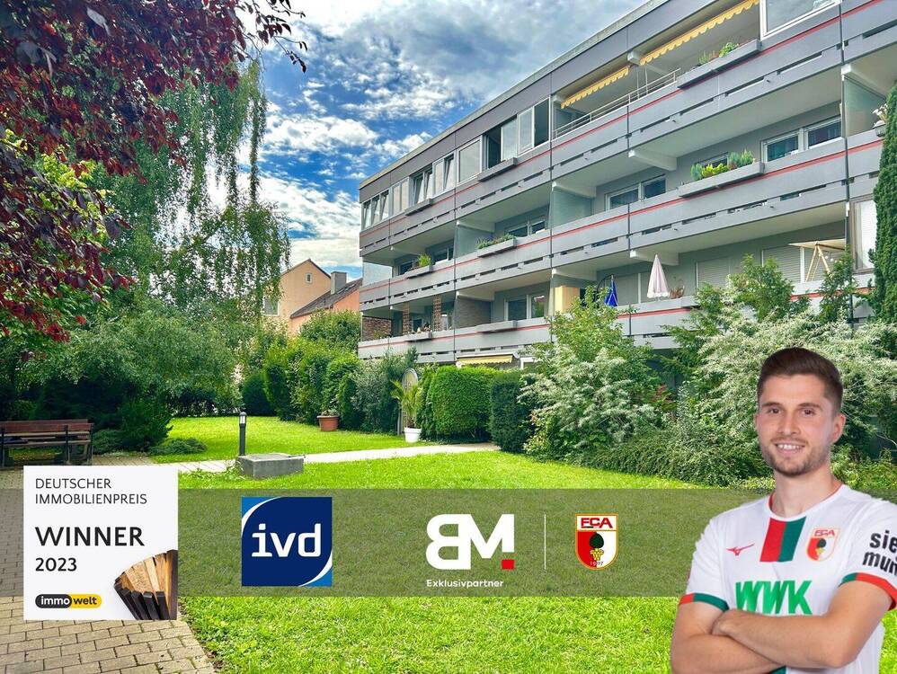 Thumbnail-Leerstehend! 2-Zimmer-Wohnung mit verglaster Loggia, Balkon und TG-Stellplatz in Augsburg-Pfersee