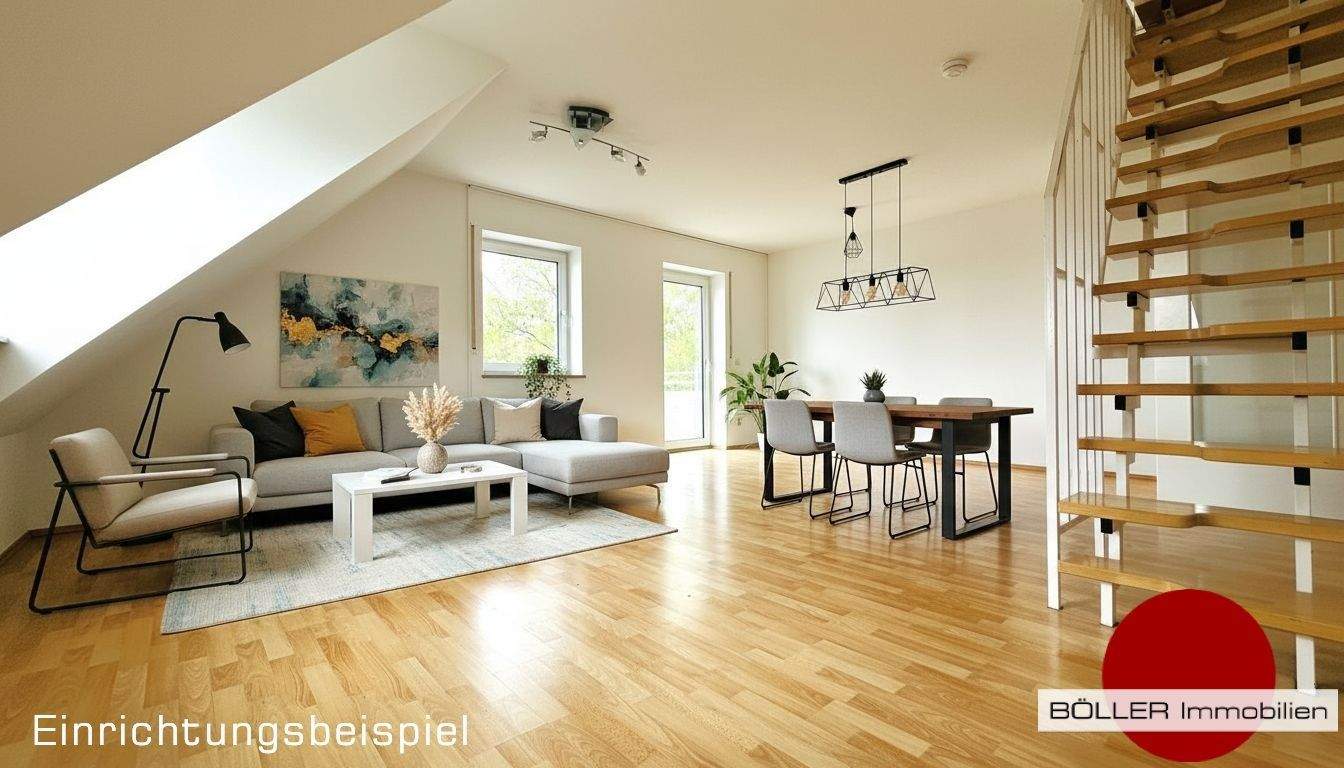 Thumbnail-The Art of Cozy! Tolle 3,5 Zi. Wohnung über 2 Etagen mit Balkon im beliebten Erlangen-Büchenbach!