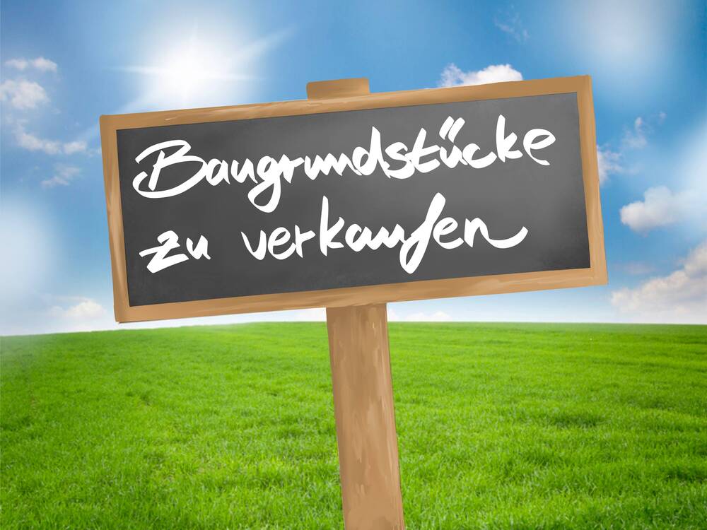 Thumbnail-Baugrundstück mit unverbaubarem Blick ins Grüne am Ende einer Sackgasse-auch für Ferienvermietung geeignet, auf Wunsch bis 1.100 m² erweiterbar