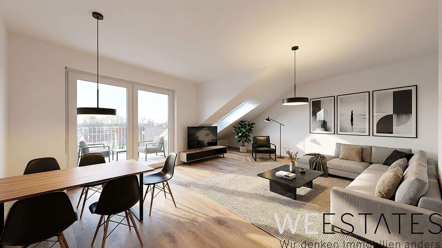 Thumbnail-Charmante 2-Zimmer-Dachgeschosswohnung mit Balkon & Tageslichtbad in Düsseldorf-Eller