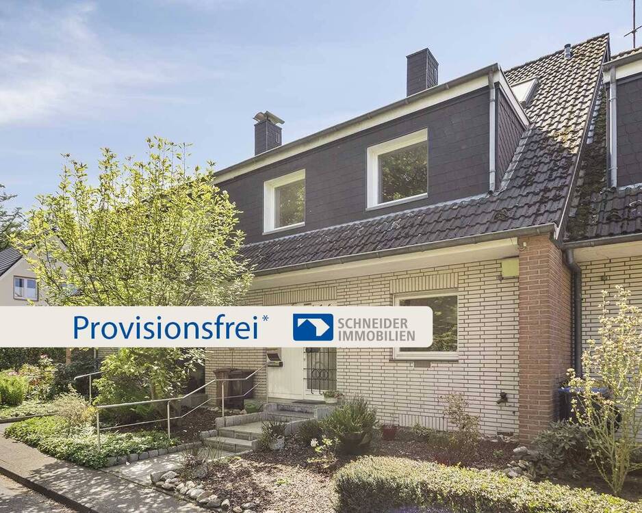 Thumbnail-Gepflegtes Reihenhaus mit Südwestgarten und Garage in Ratingen-Breitscheid