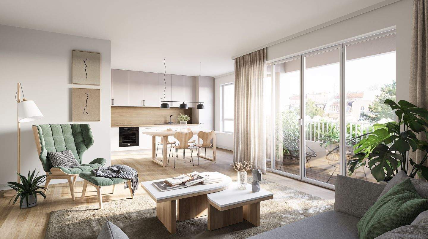 Thumbnail-Baubeginn erfolgt: 4-Zimmer-Familienwohnung mit Süd-Loggia und Gartenanteil